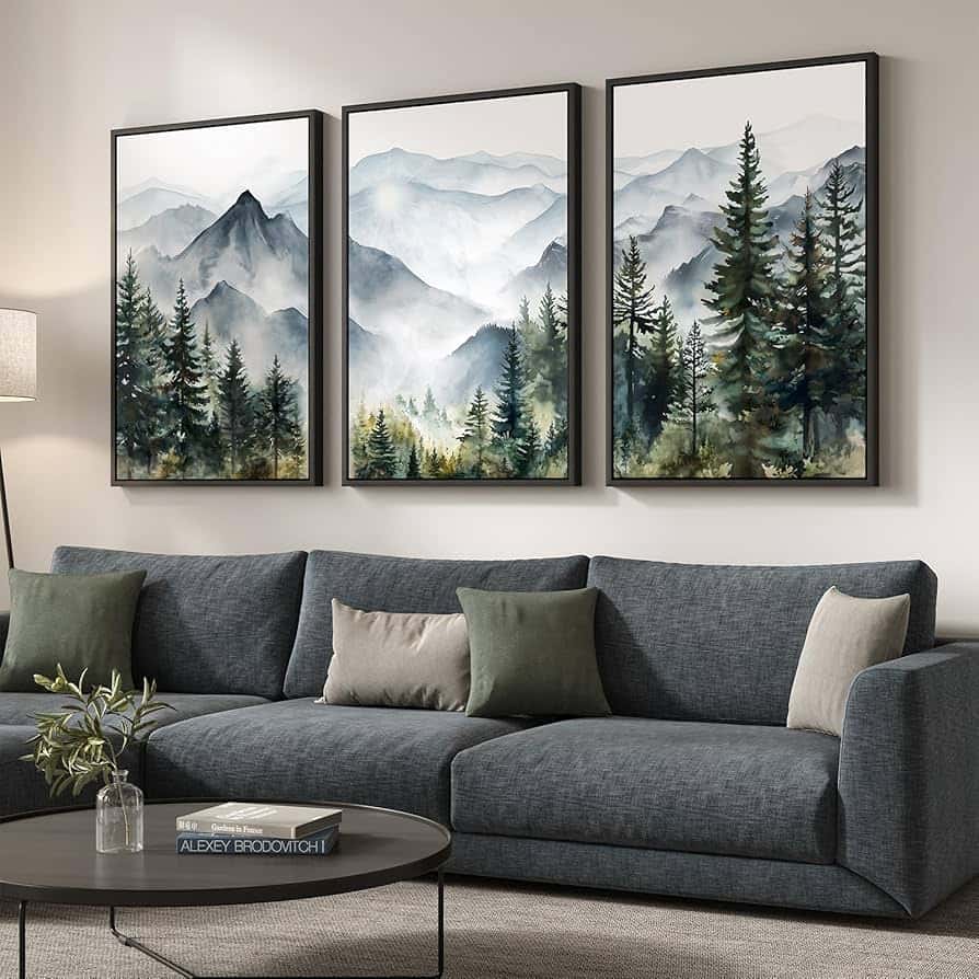 Landscape Artwork | Nature Wall Art | Trio, A2 at XILEF Art